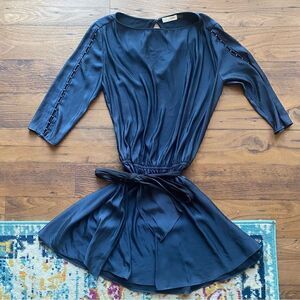 NEW RAMY BROOK Navy Studded Mini Dress